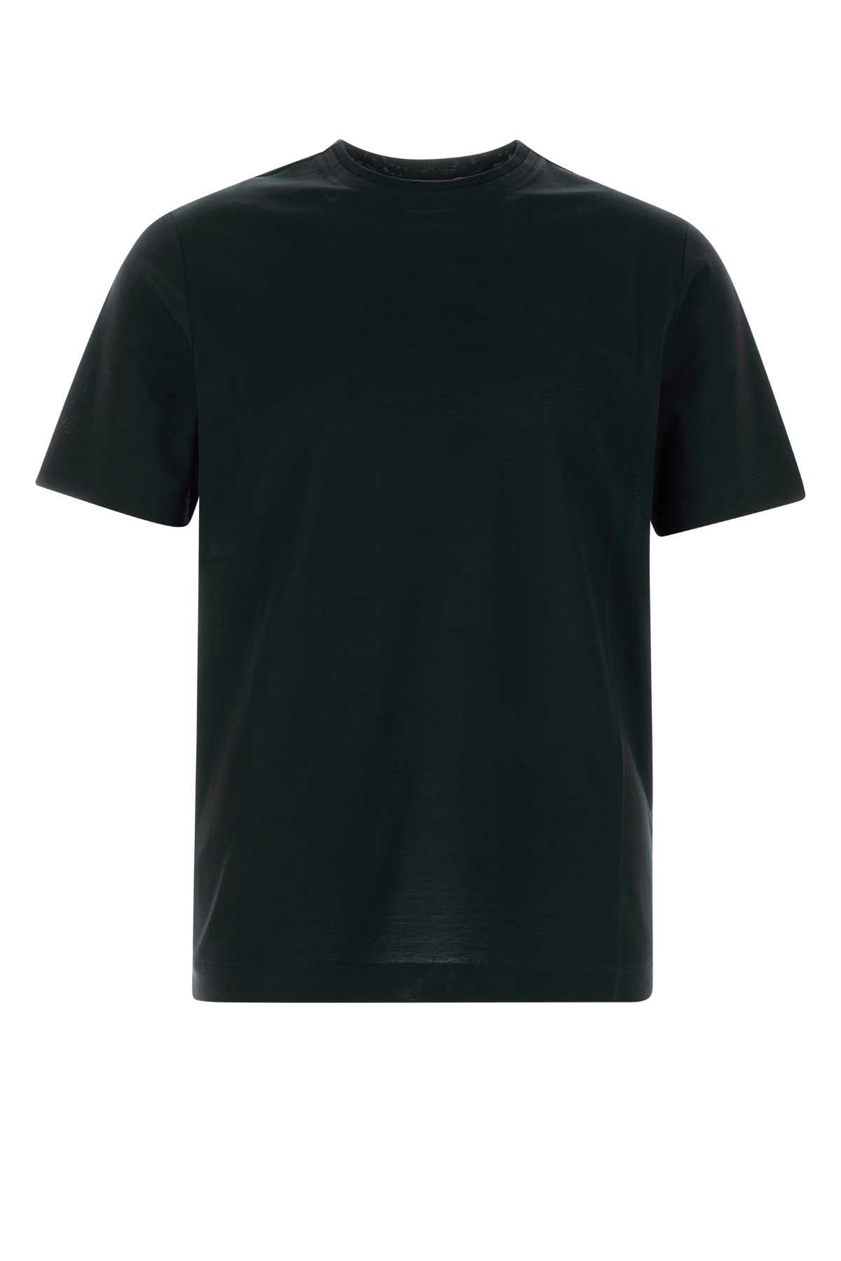 Canali Black Cotton T-Shirt Size US XXL / EU 58 / 5 - 1 Thumbnail