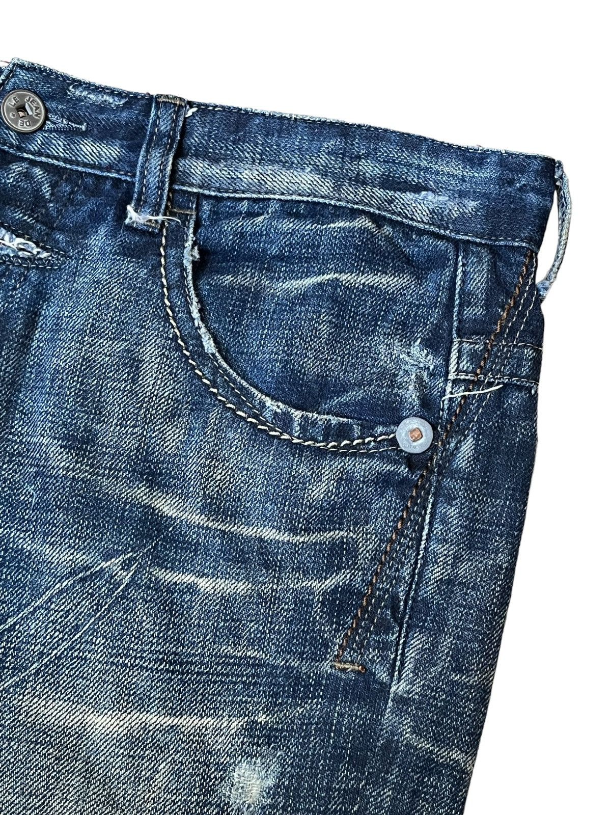 Marithe + Francois Girbaud SICK🔥MARITHE FRANCOIS GIRBAUD LOW RISE SHORT DENIM PANT Size US 32 / EU 48 - 3 Thumbnail