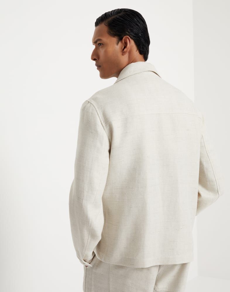 Brunello Cucinelli o1w1db10825 Long Jacket in White Size US L / EU 52-54 / 3 - 5 Thumbnail