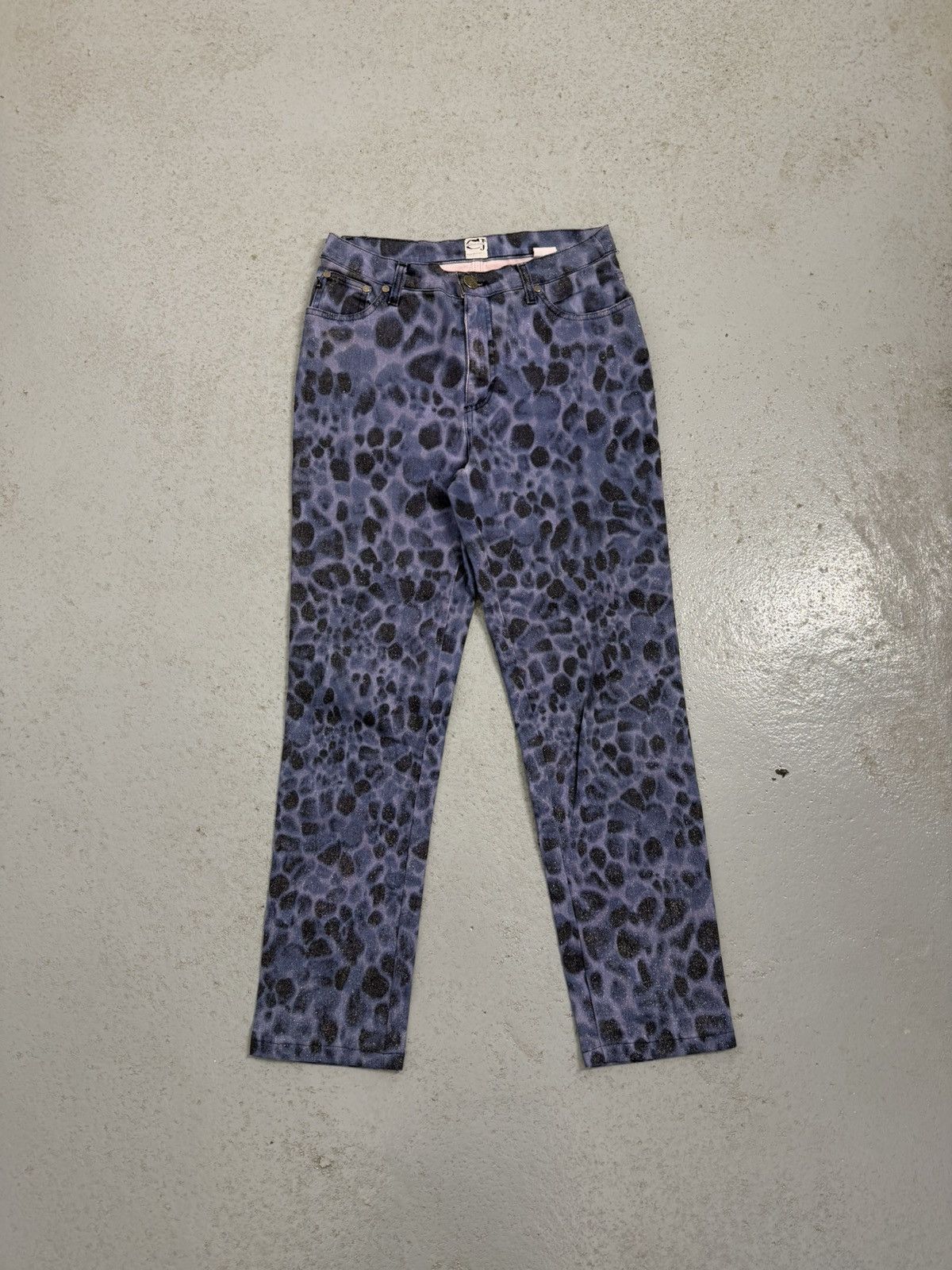 Just Cavalli Vintage Cavalli Jeans Leopard Overprinted Jeans Size 32" / US 10 / IT 46 - 1 Thumbnail
