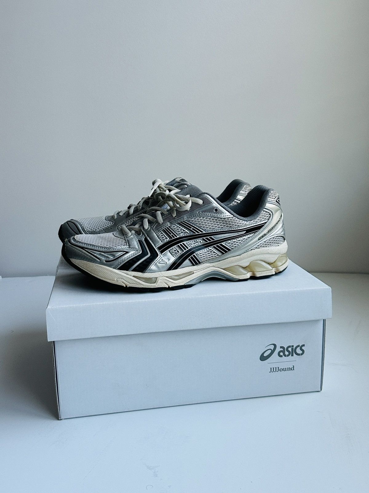 asics x jjjjound gel-kayano 14 'silver black'