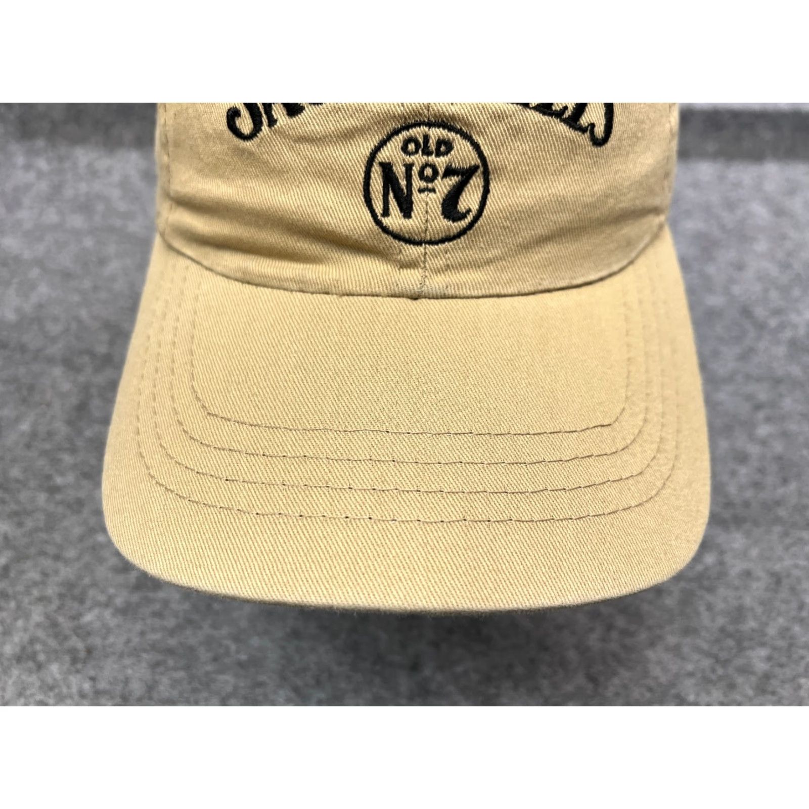 Vintage Jack Daniel's No 7 Hat Cap Strap Back Adult One Size Beige 100% Cotton Twill Size ONE SIZE - 3 Thumbnail