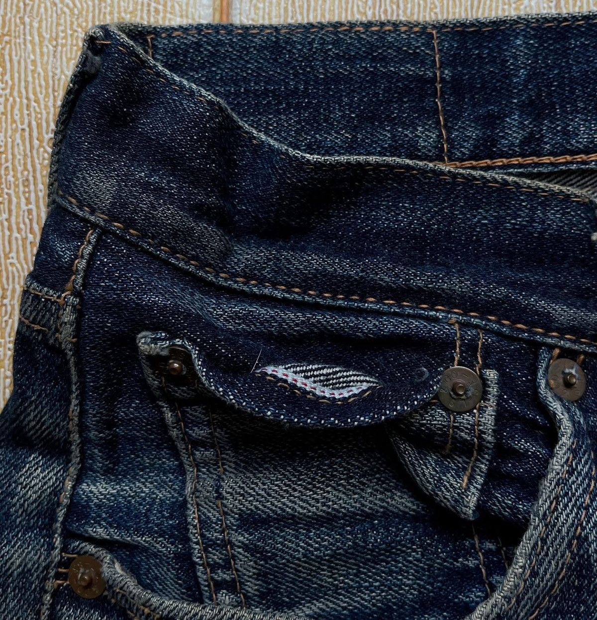 Levi's Vintage Clothing Vintage 90s Levis 501xx Lvc Rework Leather Selvedge jeans Size US 30 / EU 46 - 8 Thumbnail
