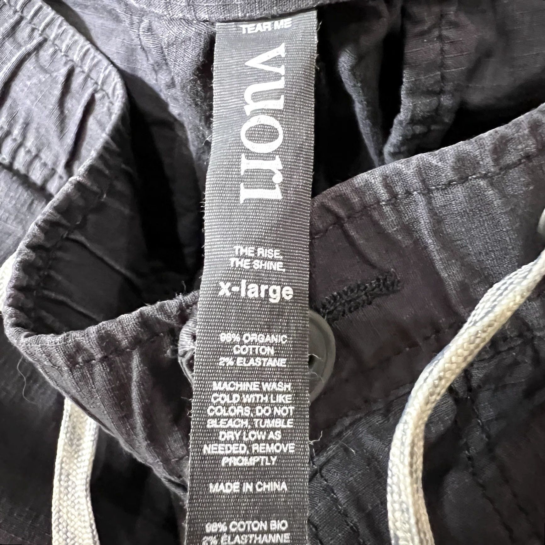 Vuori Vuori Pants Mens XL Gray Ripstop Drawstring Elastic Waist Zip Pocket V412 Size US 36 / EU 52 - 3 Thumbnail