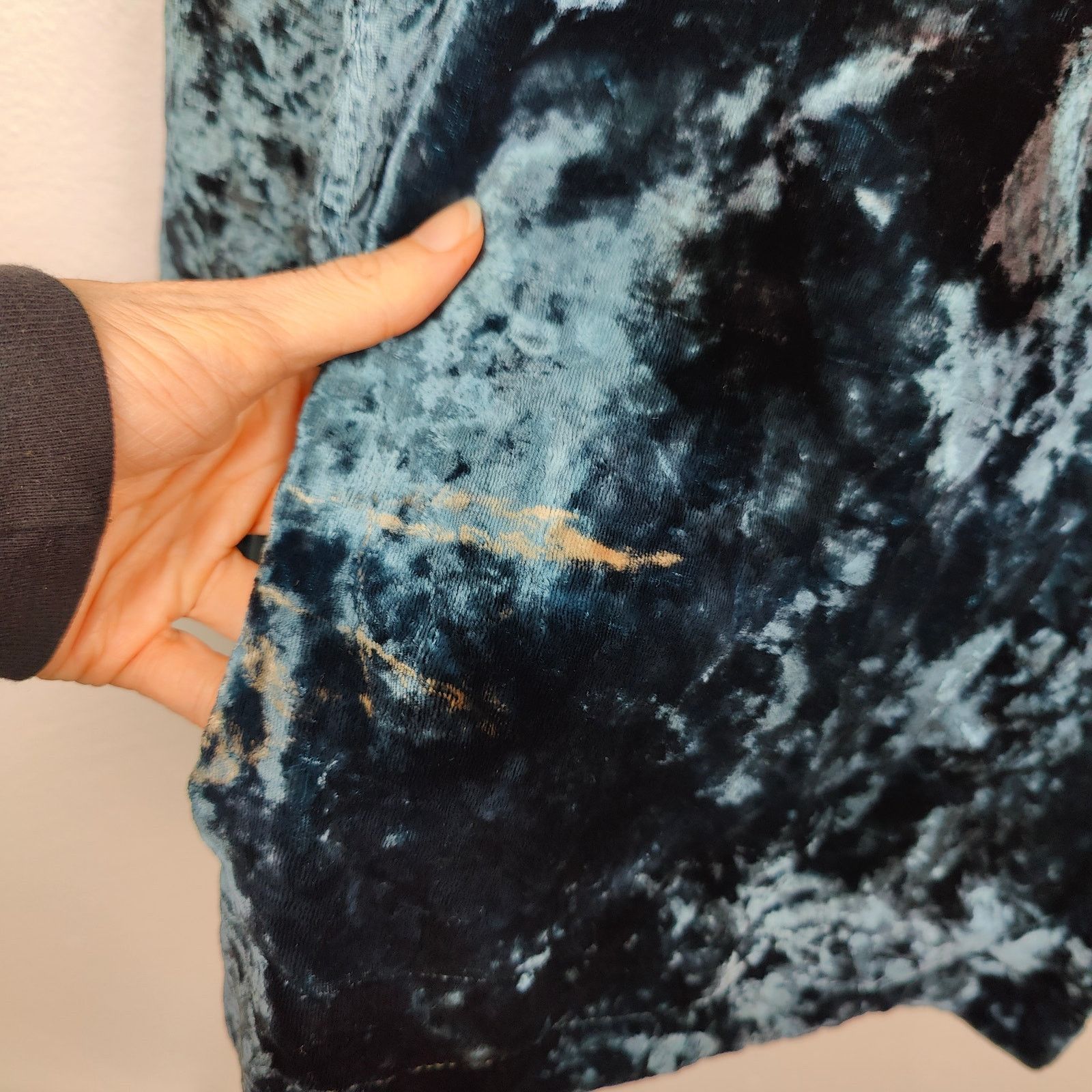 Other Vintage Tuscan Square Crushed Velvet Blazer Womens Small Size S / US 4 / IT 40 - 4 Thumbnail