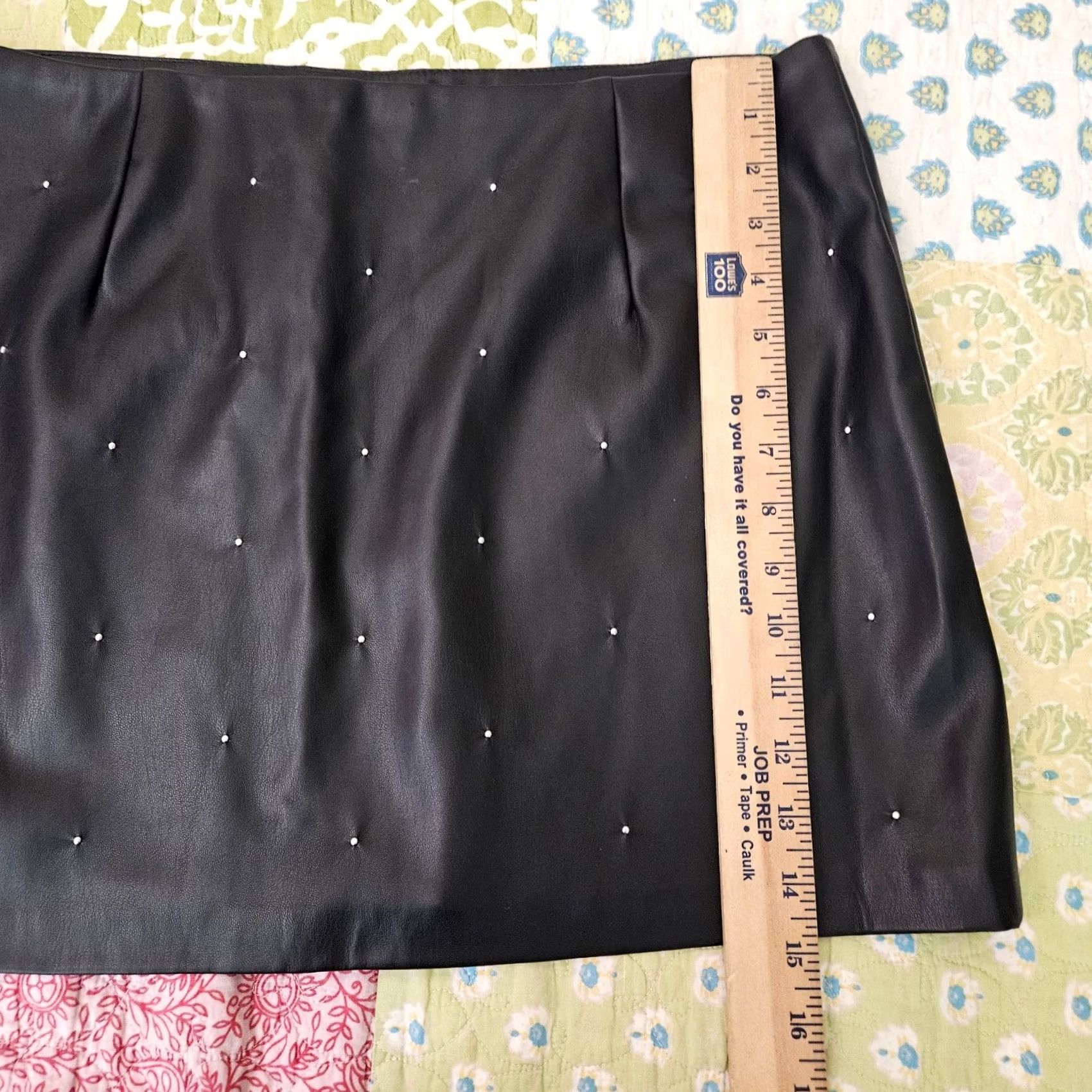 House of Harlow VINTAGE? No. House Of Harlow 1960 Studded Vegan Leather Mini Skirt Women's Size M NEW Size 32" / US 10 / IT 46 - 4 Thumbnail
