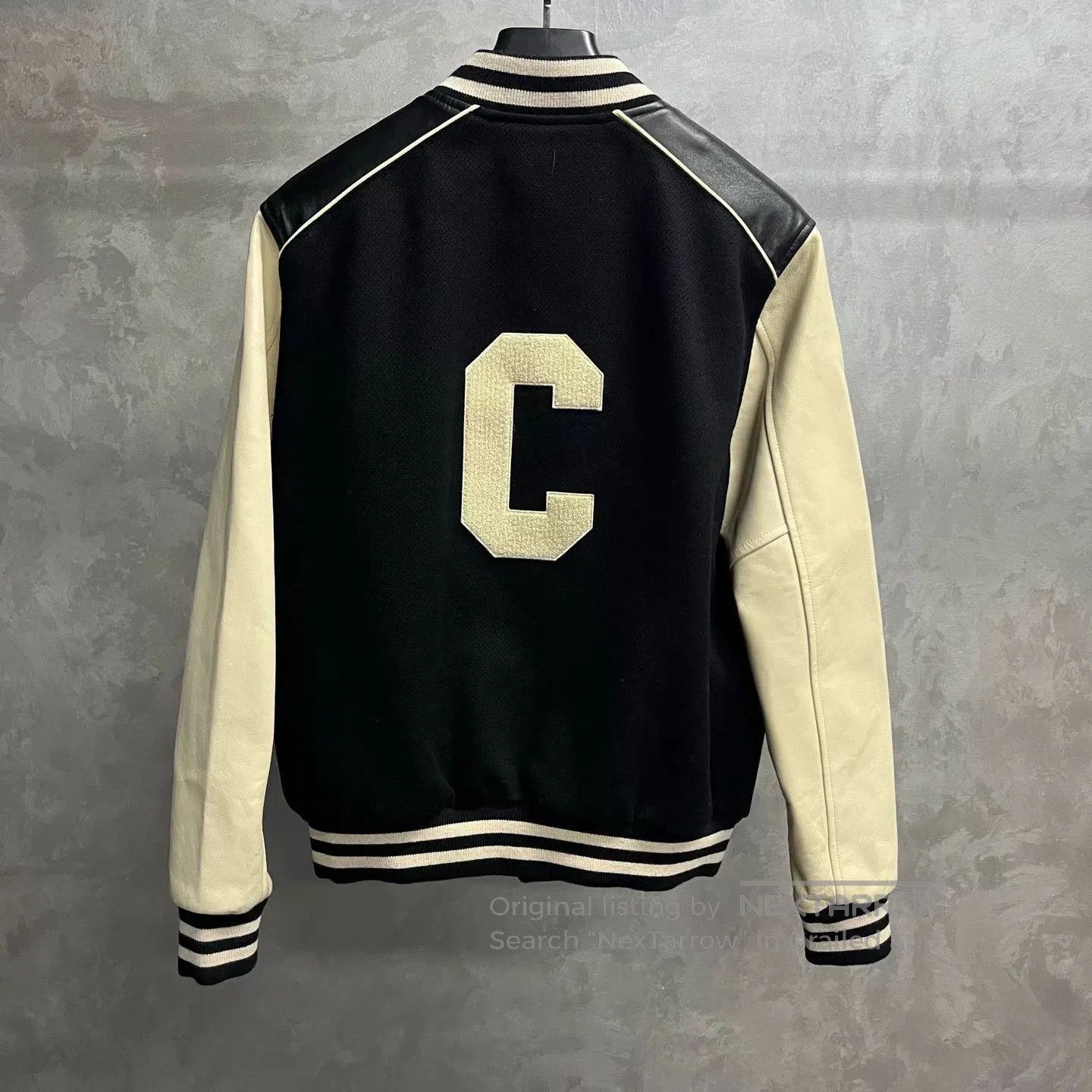 Celine Celine Black Big C Logo Baseball Jacket. Size US S / EU 44-46 / 1 - 2 Thumbnail