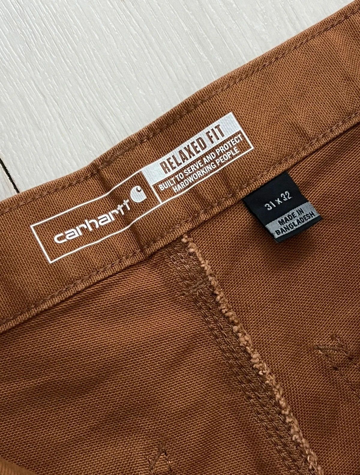 Carhartt Carhartt carpenter duck utility work pant vintage baggy -L Size US 31 - 6 Thumbnail