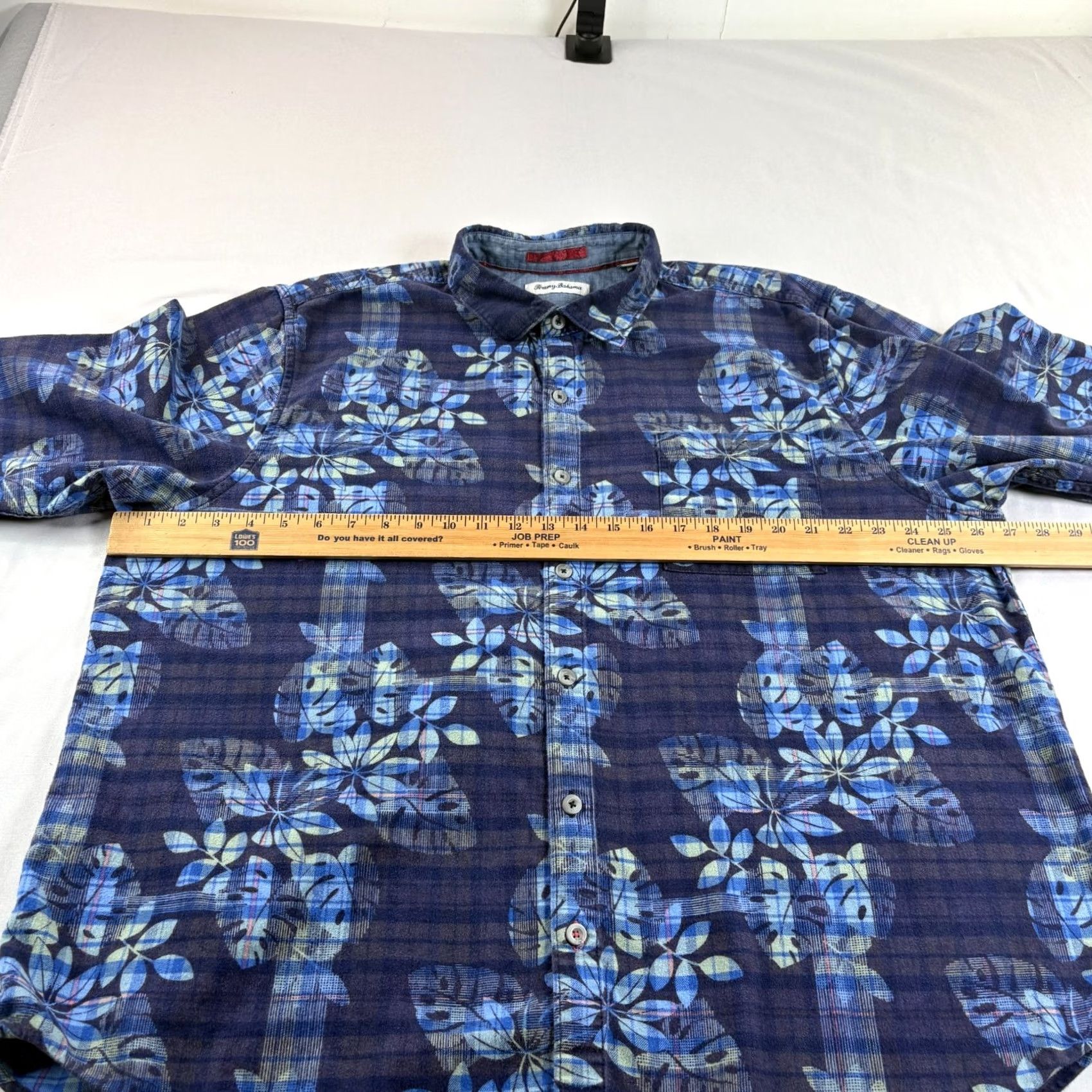 Tommy Bahama VINTAGE Tommy Bahama Shirt Mens 2XL Blue Floral Corduroy Button Up Casual Size US XXL / EU 58 / 5 - 4 Thumbnail