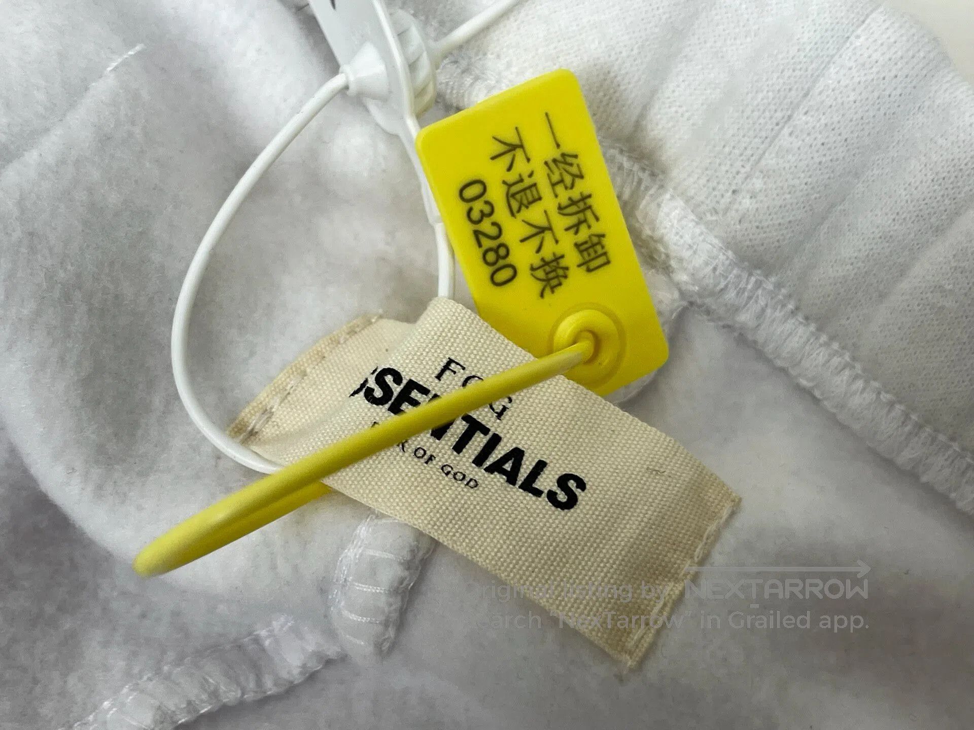 Fear of God FEAR OF GOD size L White Drawstring Sweatpants Size US 27 - 6 Thumbnail