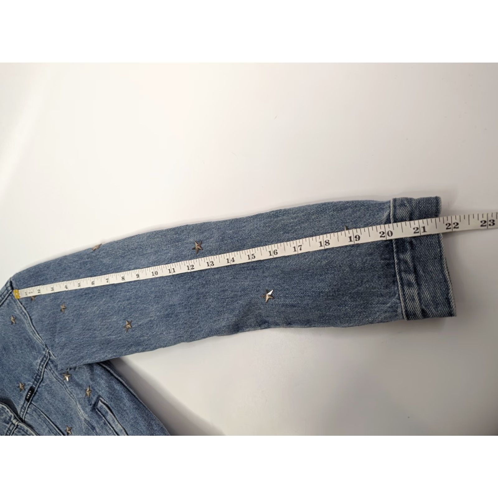 Obey VINTAGE OBEY Denim Jacket Star Studded Stardom Indigo Size Small Y2K Women’s Jacket Size S / US 4 / IT 40 - 6 Thumbnail