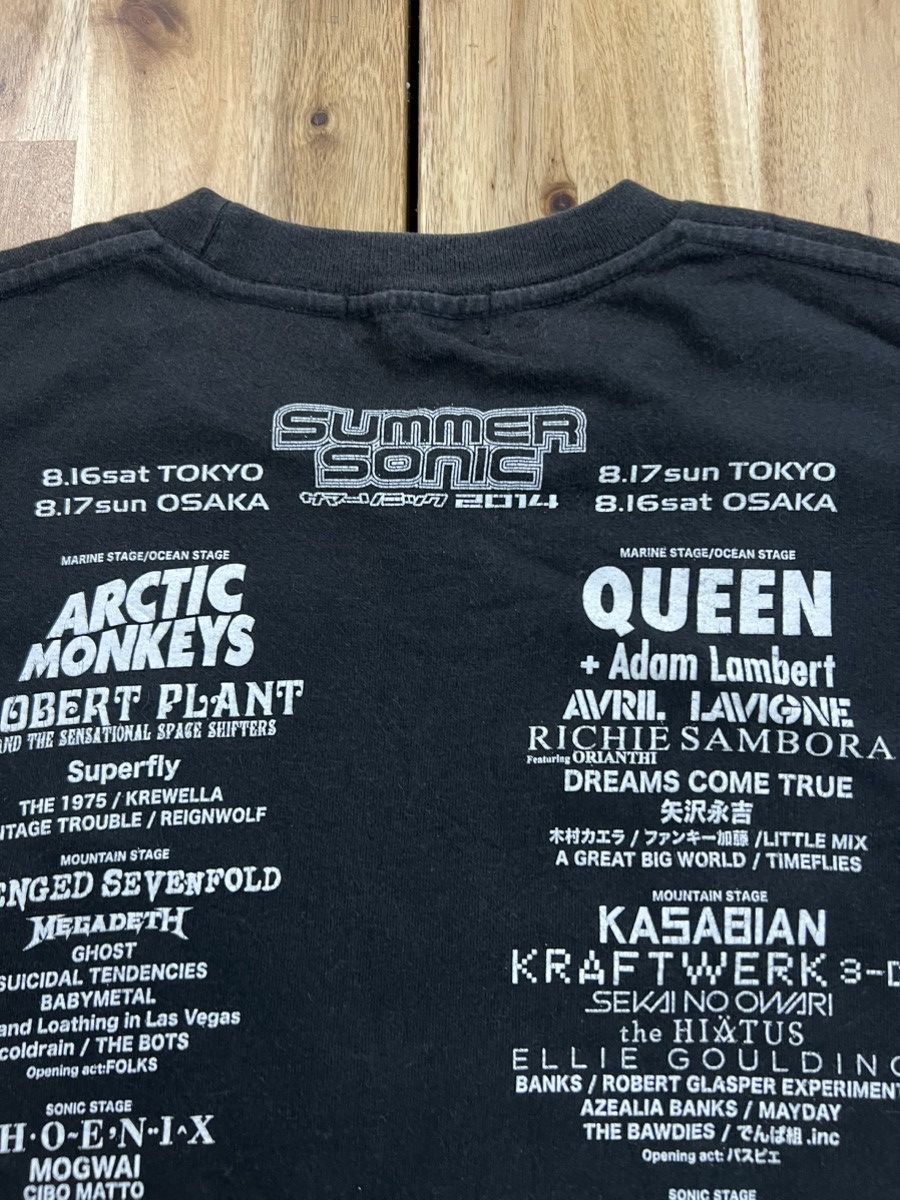 Band Tees × Japanese Brand × Vintage Vintage Summer Sonic Artic Monkey Queen Tees Size US S / EU 44-46 / 1 - 4 Thumbnail