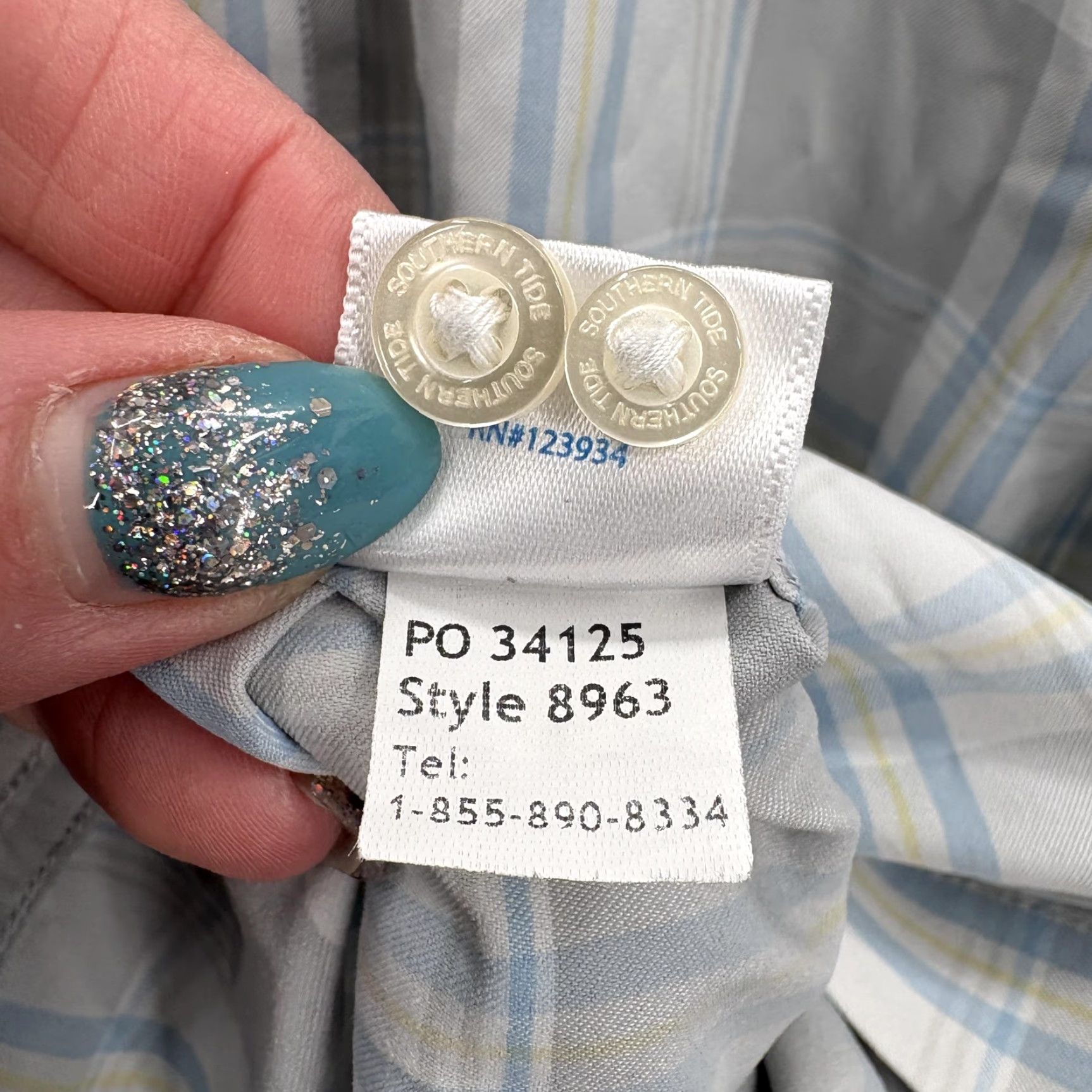 Southern Tide VINTAGE Southern Tide Intercoastal Shirt Mens M Gray Plaid Stretch Button Front Size US M / EU 48-50 / 2 - 5 Thumbnail