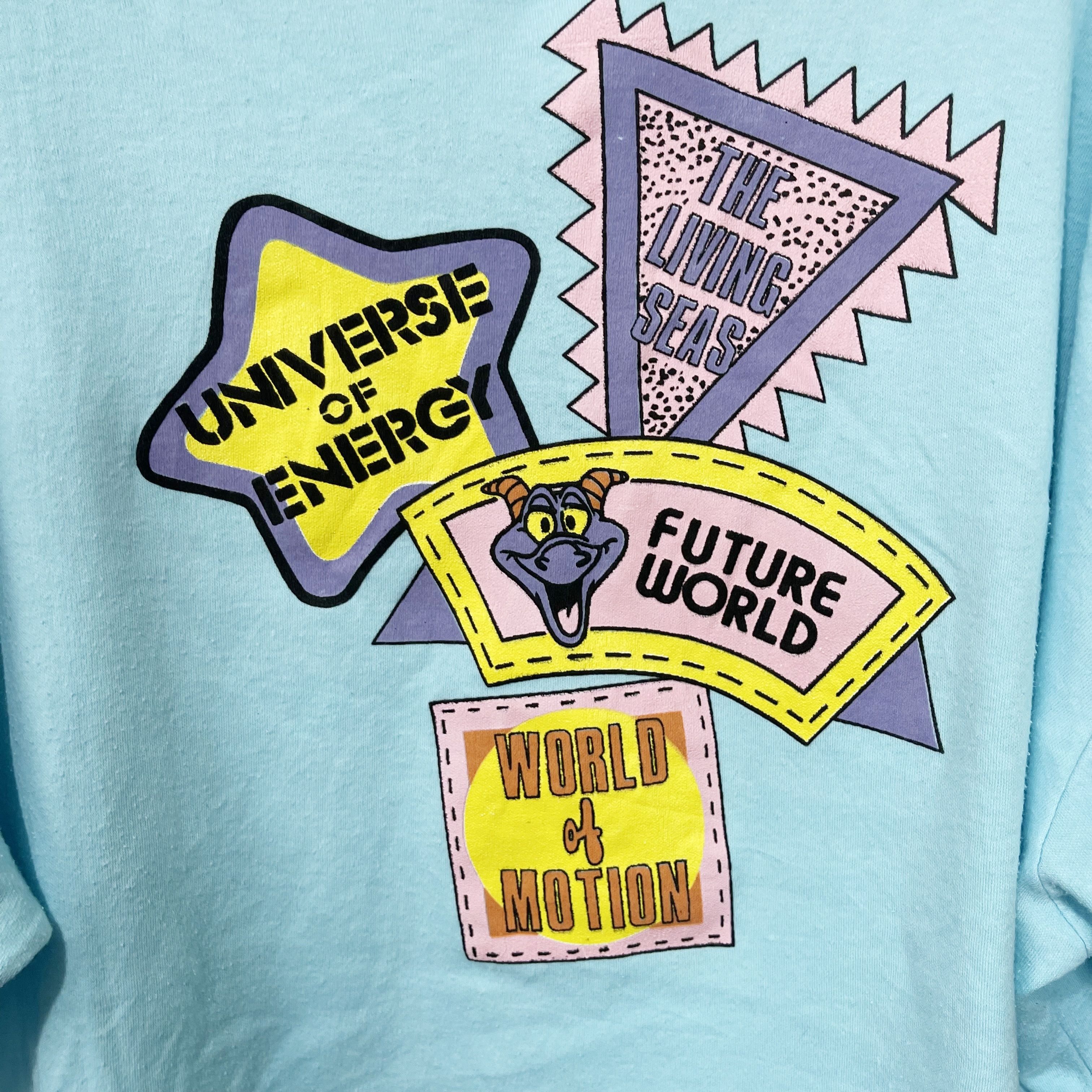 Disney Vintage 90s EPCOT Cropped Top Size XL / US 12-14 / IT 48-50 - 2 Thumbnail