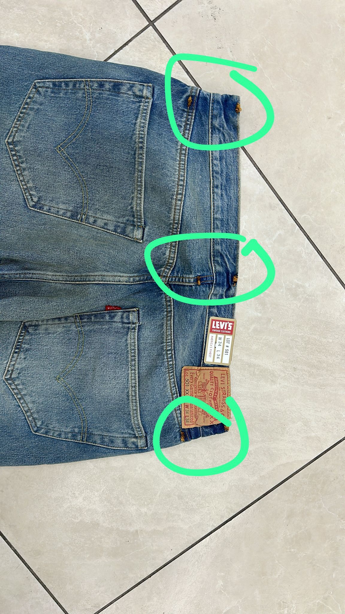 Levi's Vintage Clothing LVC Levi's Vintage Clothing 1955 501XX BigE Selvedge Jeans Size US 34 / EU 50 - 3 Thumbnail