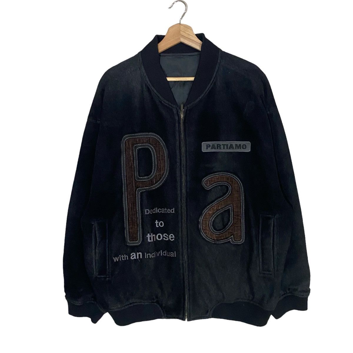 Vintage VINTAGES PARTIAMO PER UOMO WOOL VARSITY JACKET Size US L / EU 52-54 / 3 - 1 Thumbnail