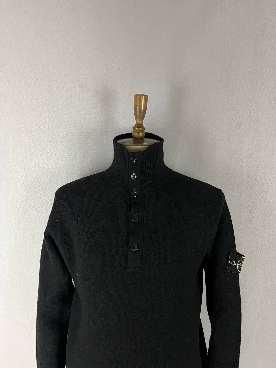 Stone Island Stone Island Sweater Black Wool Size US M / EU 48-50 / 2 - 2 Thumbnail