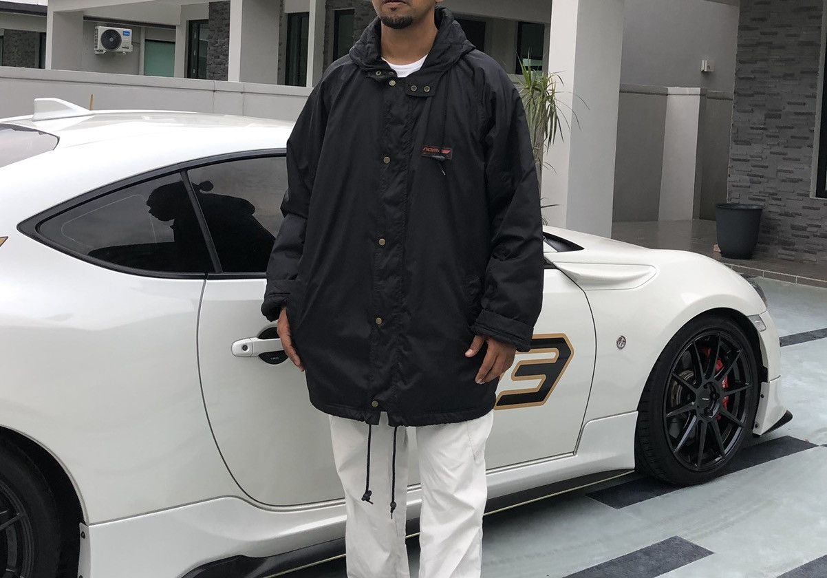 Nike Vintage NIKE NOMO Big Logo Lined Quilted Hoodie Coach Jacket Size US XL / EU 56 / 4 - 23 Thumbnail