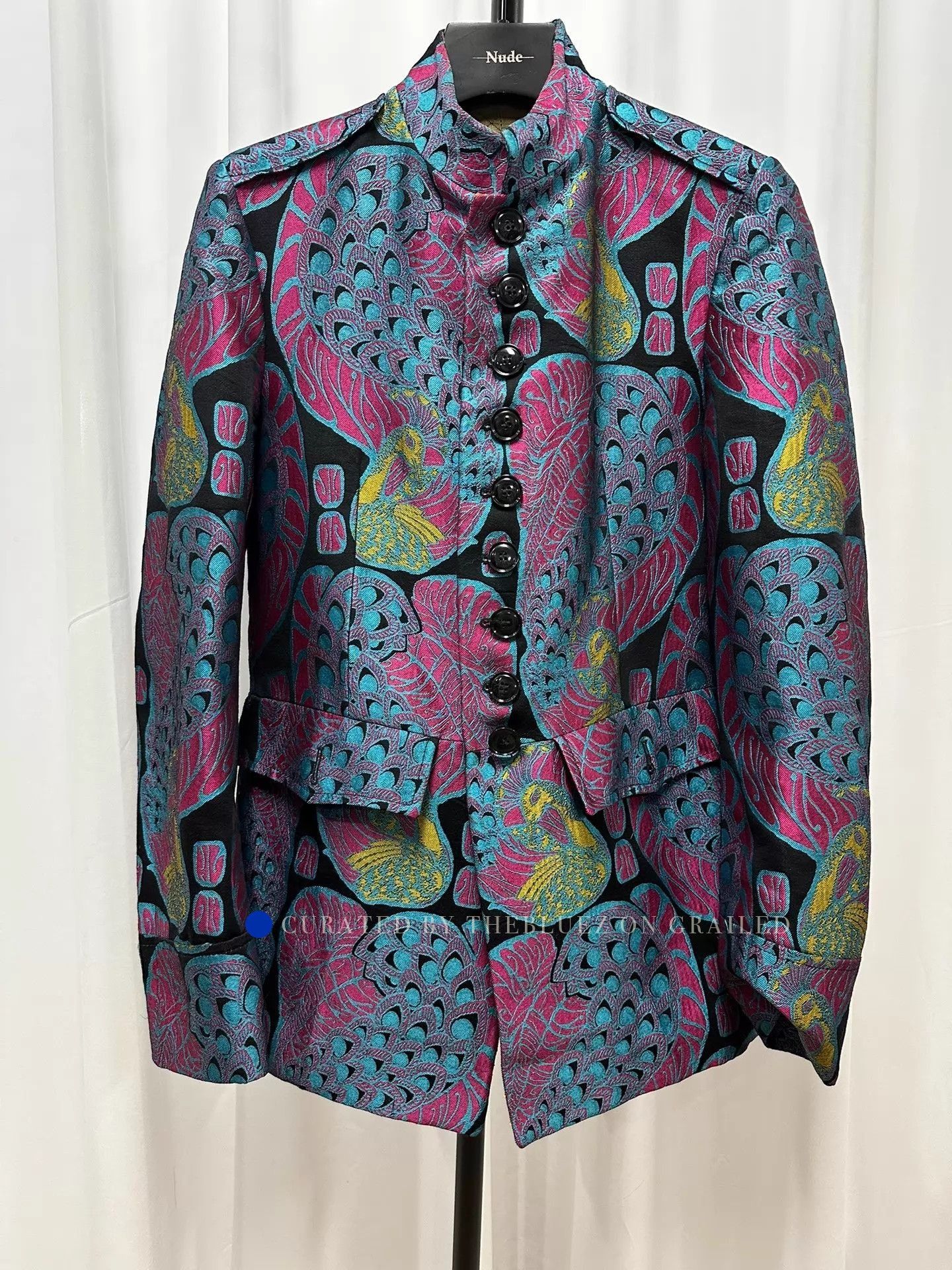 Dries Van Noten Trippy Badge Jacket in Multi Colorway Size US S / EU 44-46 / 1 - 1 Thumbnail