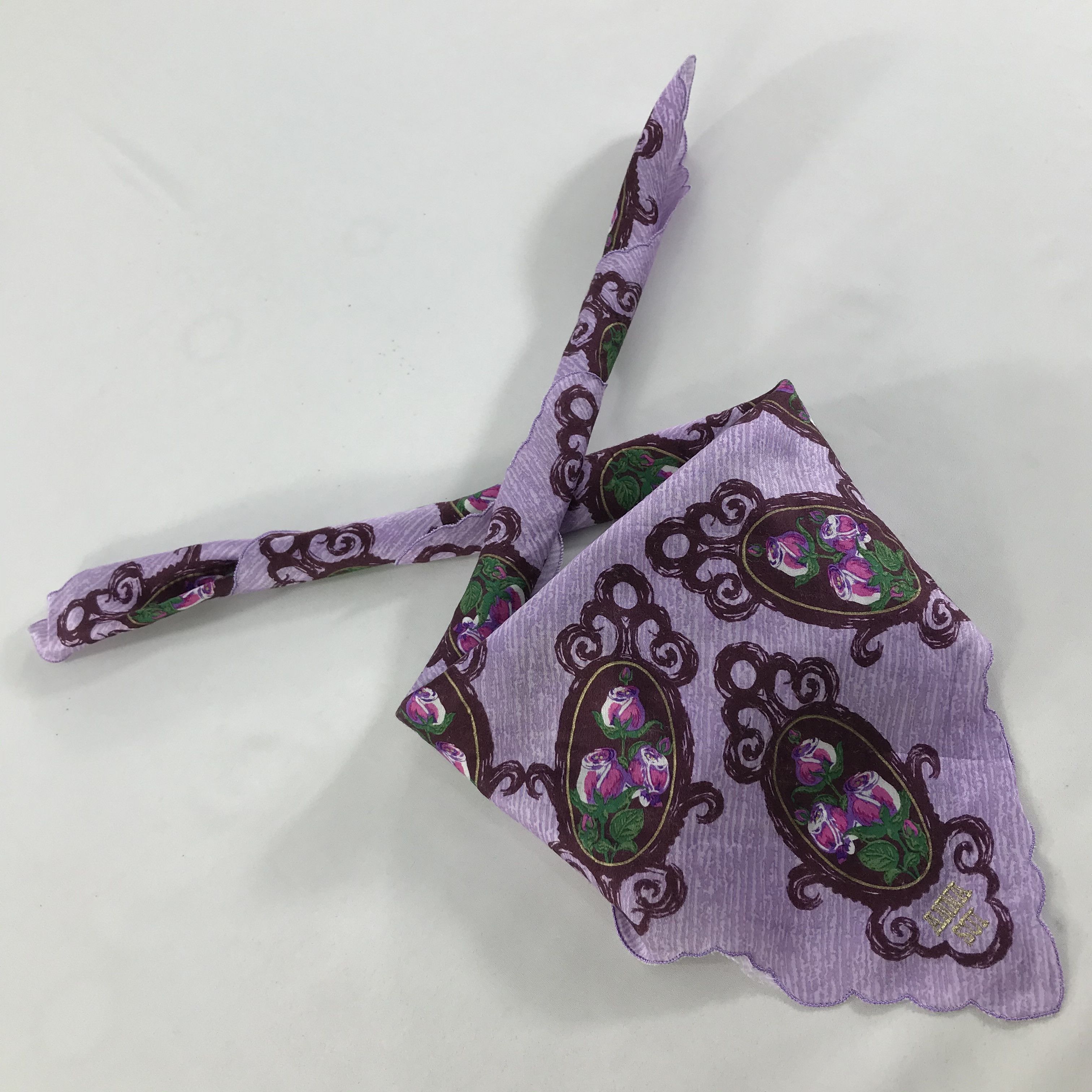 Anna Sui × Vintage Anna Sui Bandana / Handkerchief / Neckerchief - S1293 Size ONE SIZE - 4 Thumbnail