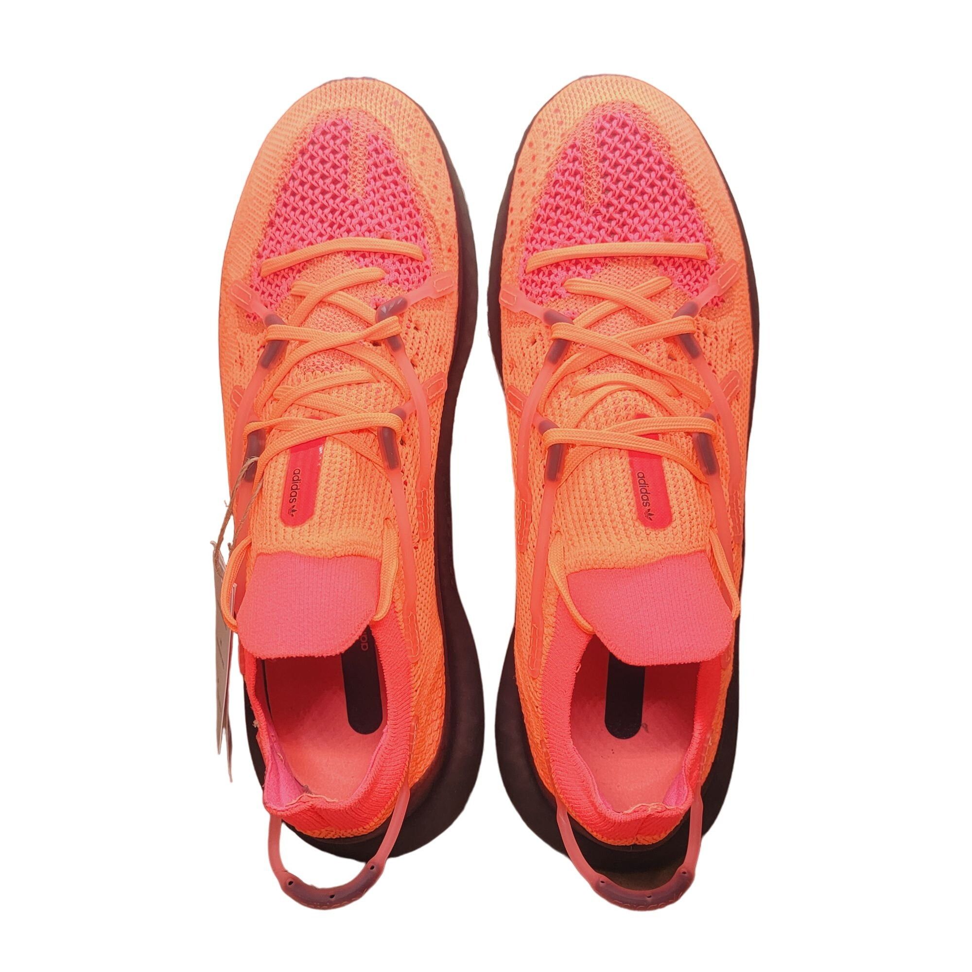 Adidas 4D Fusio Primeknit Orange Athletic Running Mens Shoes