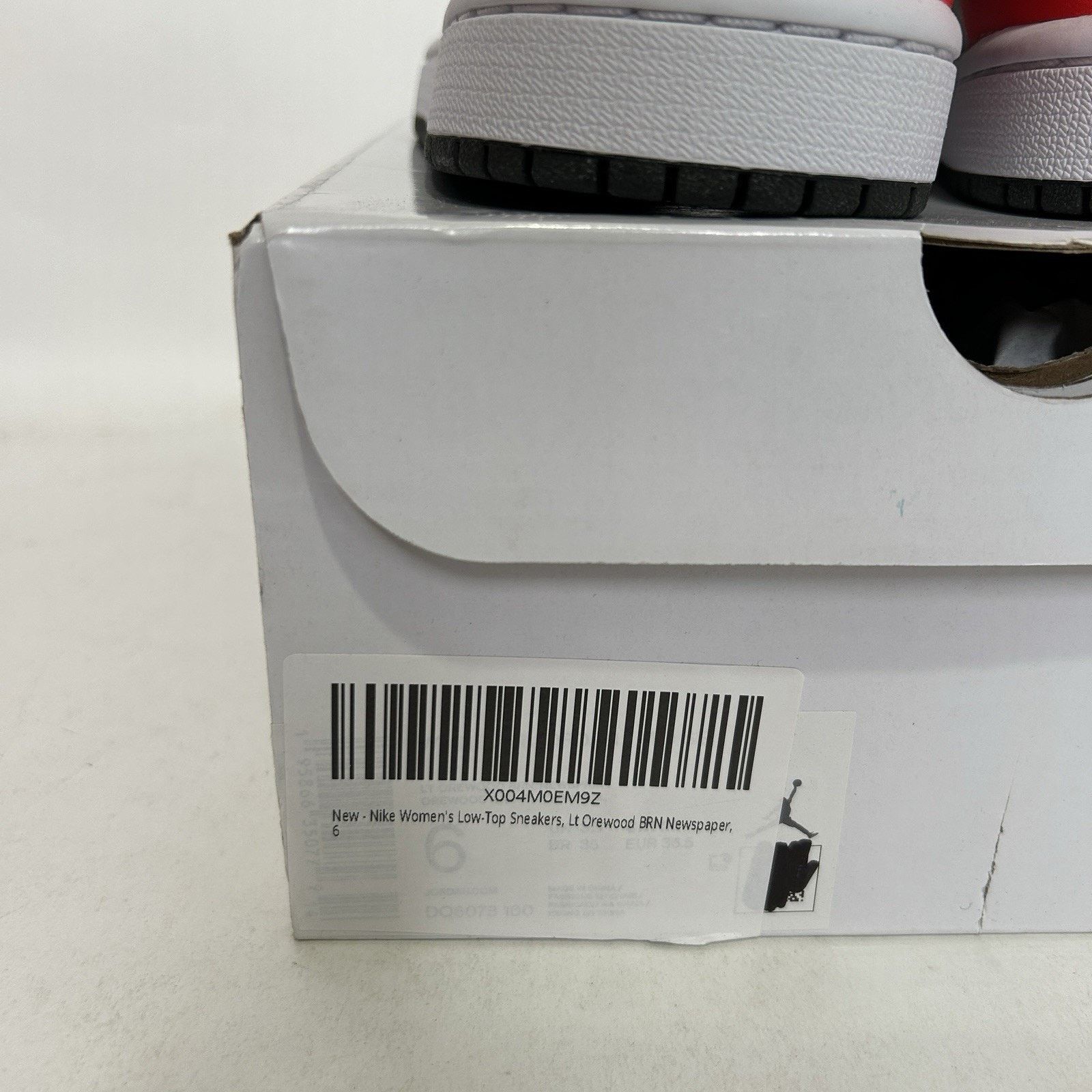 Jordan Brand Nike Air Jordan 1 Mid Retro WMNS “Newsprint/Orewood Brown” Size US 6 / IT 36 - 5 Thumbnail