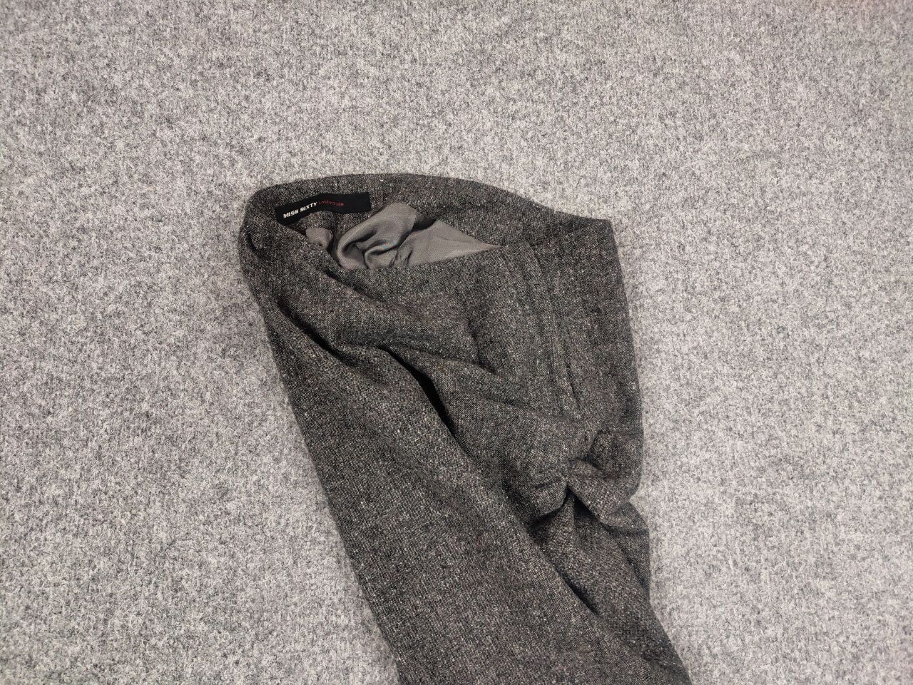 Miss Sixty Miss Sixty Vintage Wool Grey Flared Classical Trouser pants Size 25" / US 0 / IT 36 - 4 Thumbnail