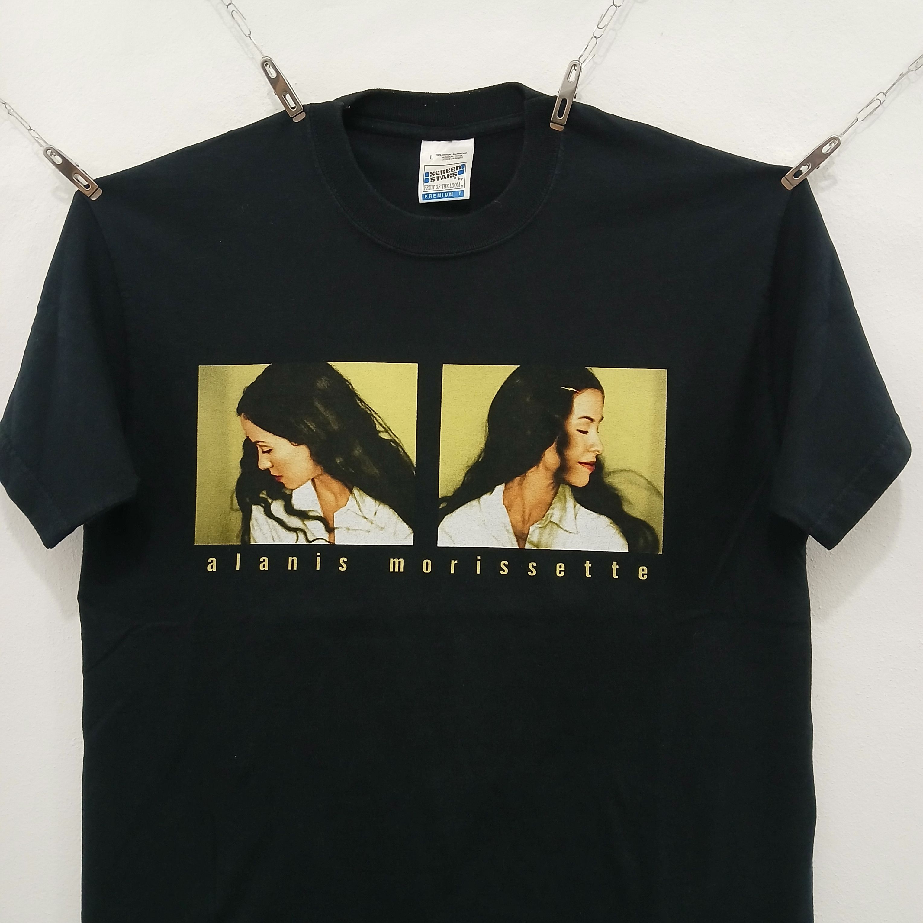 Band Tees ALANIS MORISSETTE Junkie Tour99 Vintage Europe Tee 90's Size US L / EU 52-54 / 3 - 3 Thumbnail