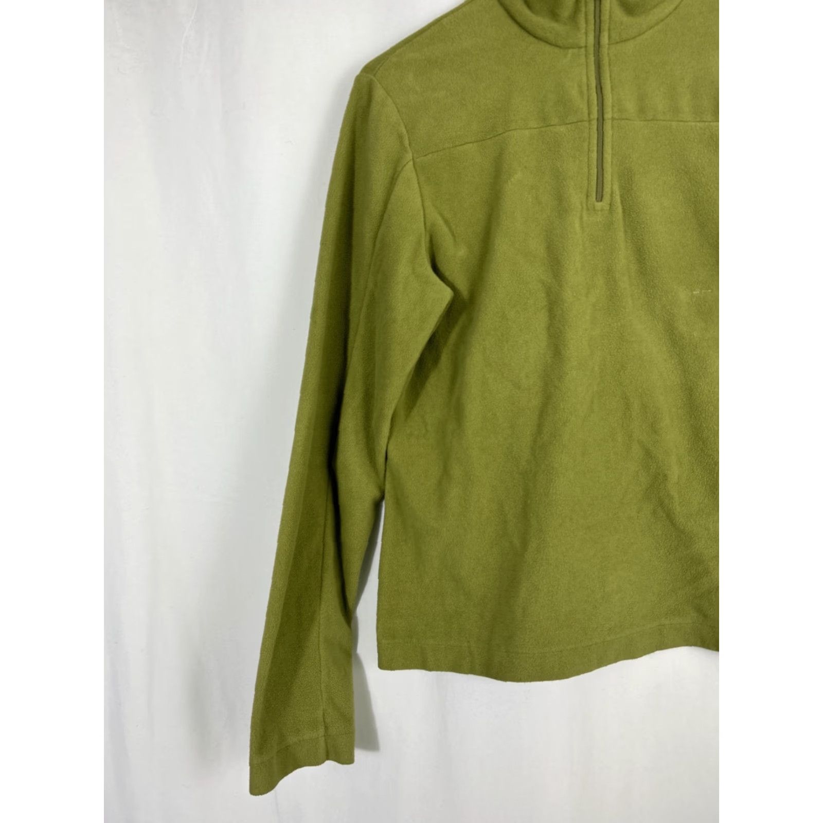 Vintage REI Pullover 1/4 Zip Fleece Green Womens Medium Outdoor Casual Long Sleeve Size M / US 6-8 / IT 42-44 - 2 Thumbnail