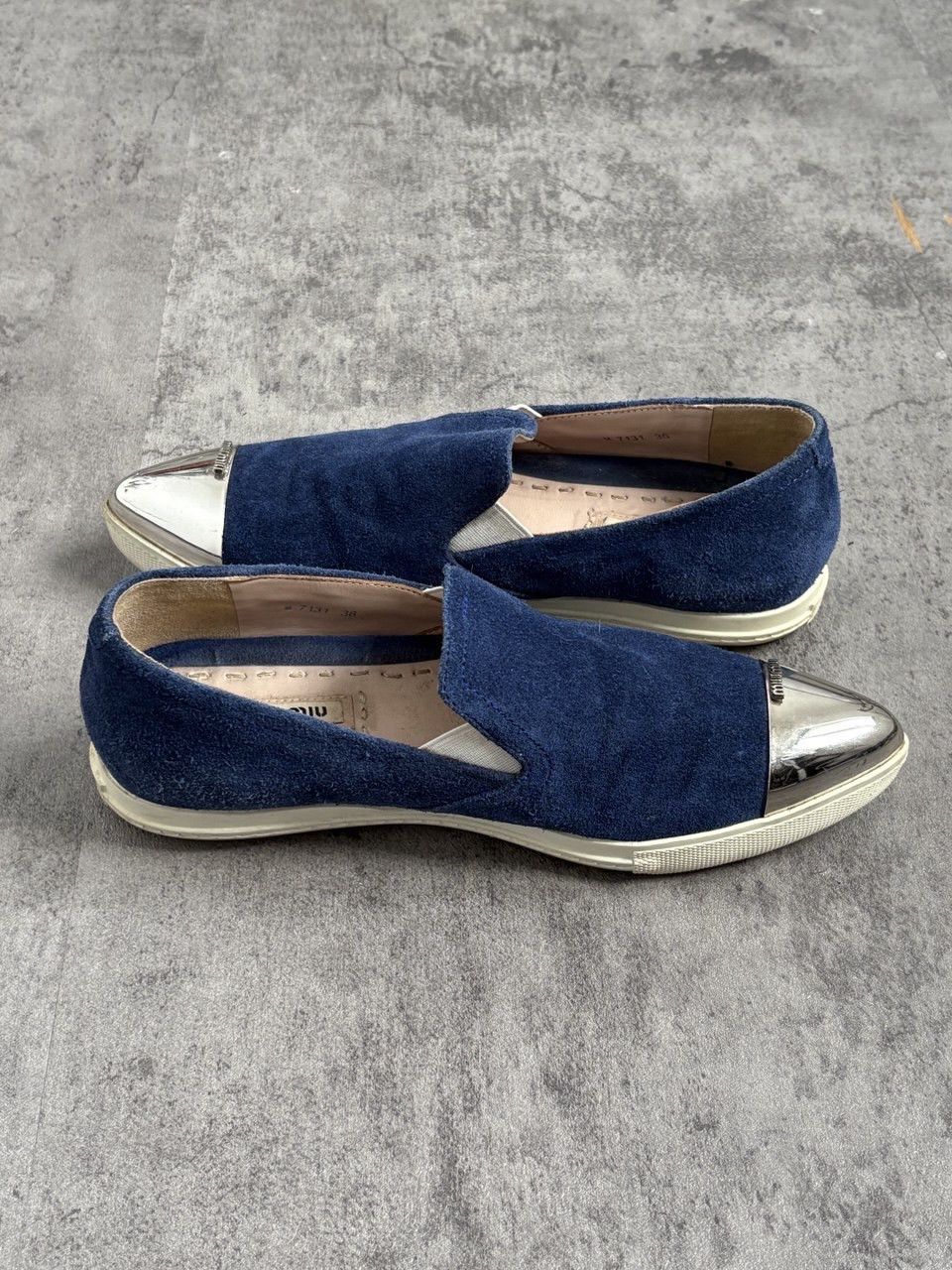 Miu Miu MIU MIU Metal Cap Toe Slip On Shoes Size US 6 / IT 36 - 5 Thumbnail