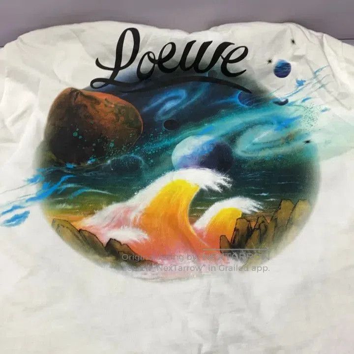 Loewe Loewe FW21 Printed White Short Sleeve T-Shirt. Size US XL / EU 56 / 4 - 5 Thumbnail