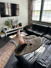 Chrome Hearts Suede Birkenstocks