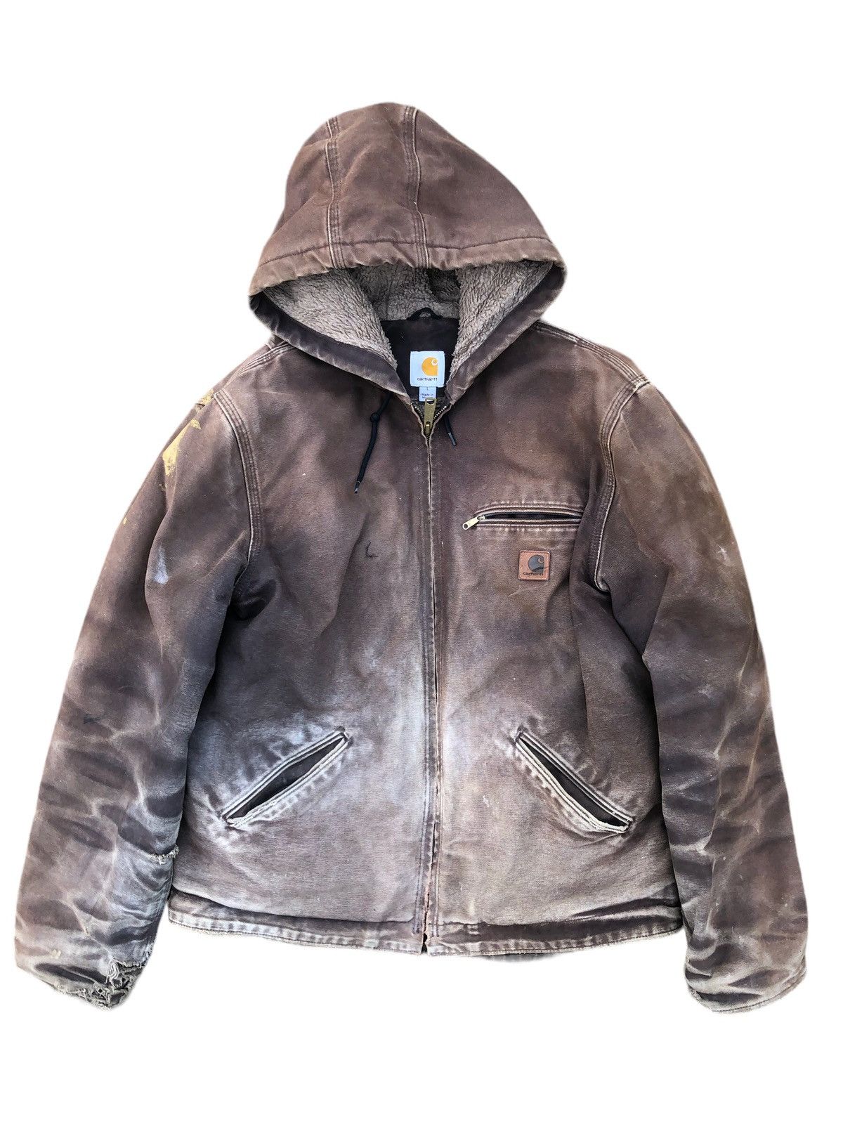 Carhartt Vintage Carhartt Detroit Hooded Kanye West Style Jacket Size US M / EU 48-50 / 2 - 2 Thumbnail