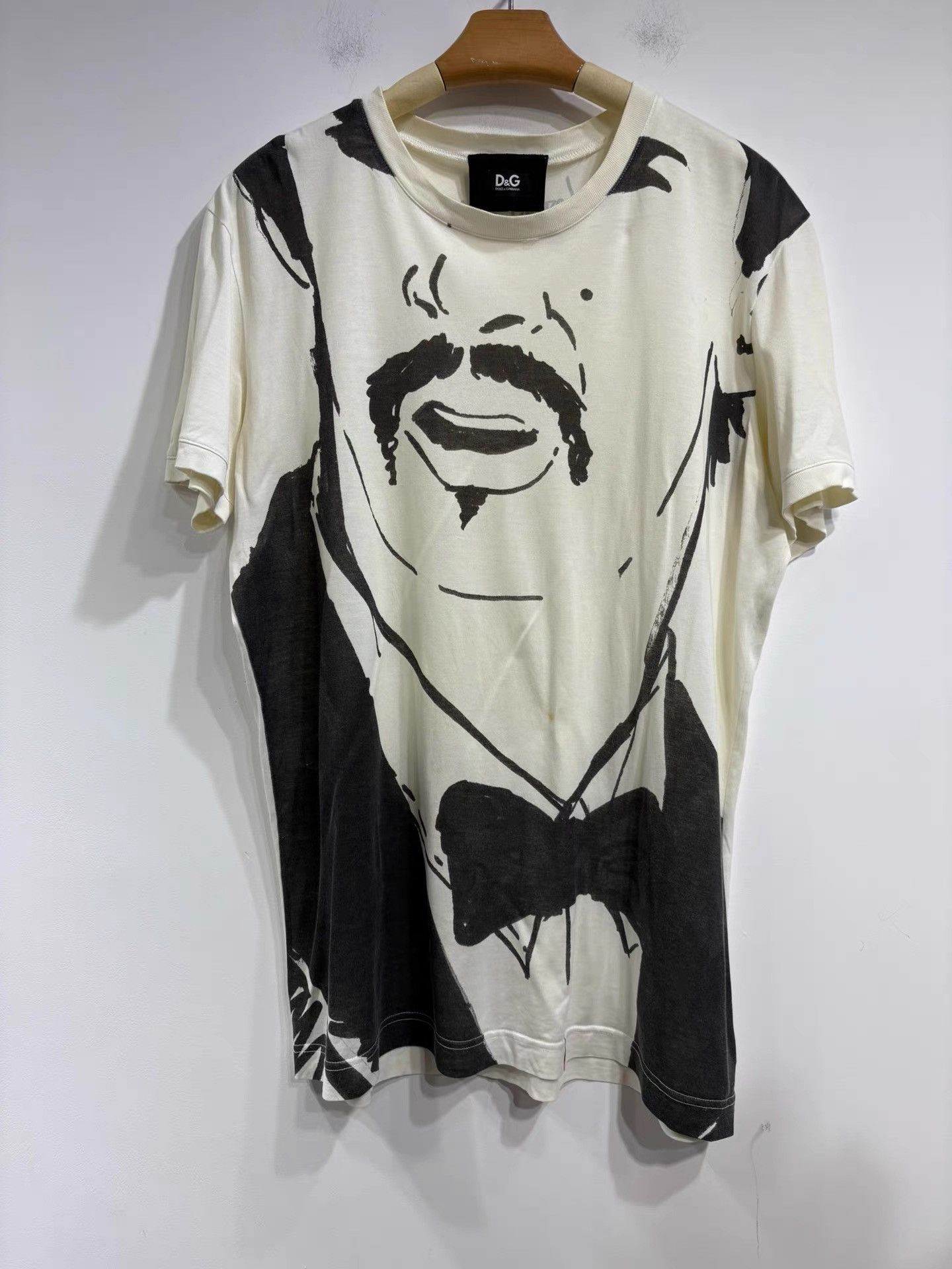 Dolce & Gabbana Dolce&Gabbana Men's Grey Printed Pattern T-shirt K29 Size US L / EU 52-54 / 3 - 1 Thumbnail
