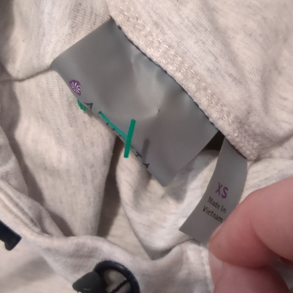 Athleta Athleta light gray and black hooded sweatshirt size XS Size XS / US 0-2 / IT 36-38 - 5 Thumbnail