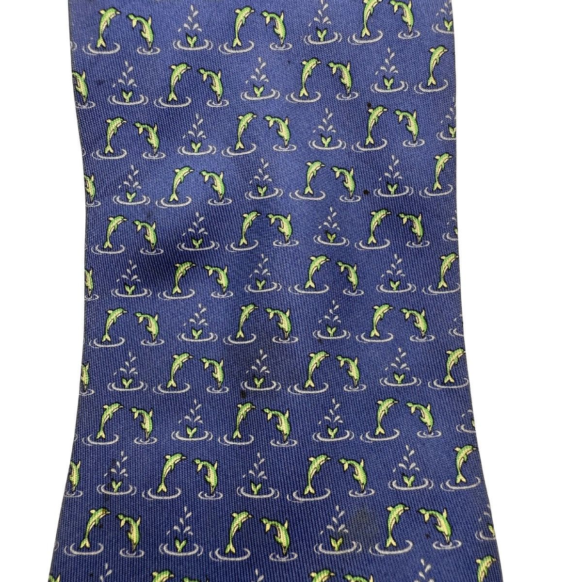 Salvatore Ferragamo Salvatore Ferragamo Silk Tie, Navy, Made in Italy Size ONE SIZE - 4 Thumbnail