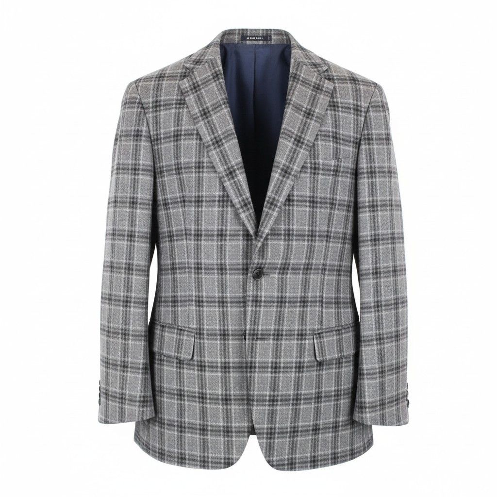 Suitsupply HAVANA UK54R Grey Wool Cashmere Blazer 59743 Size 54R - 1 Thumbnail