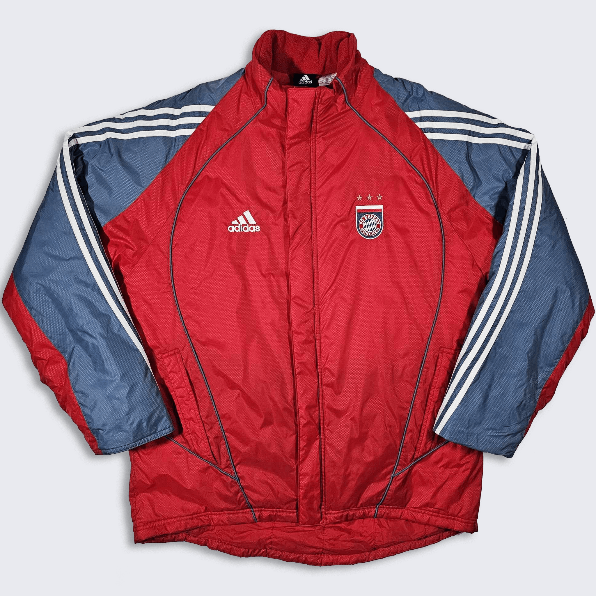 Bayern Munchen Vintage Adidas Soccer Puffer Sideline Jacket