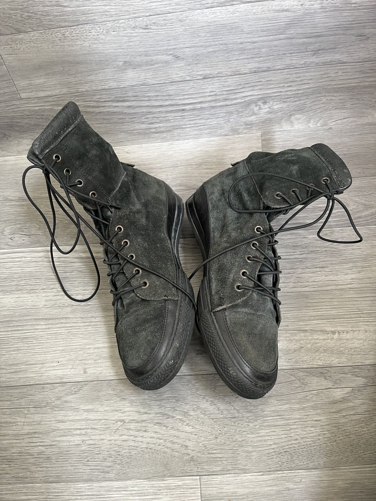 Marithe + Francois Girbaud Marithe + , 90s ann demeulemeester black suede boots sz42 Size US 9 / EU 42 - 7 Thumbnail
