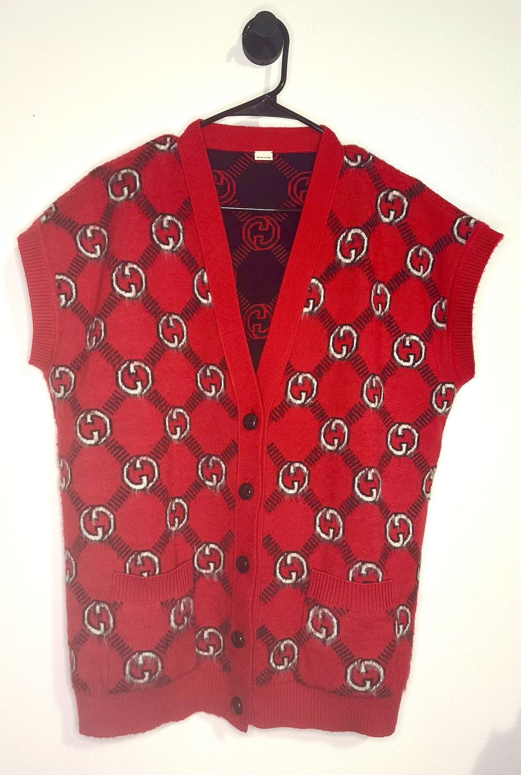 Gucci Gucci Reversible Mohair Vest Size US M / EU 48-50 / 2 - 1 Thumbnail