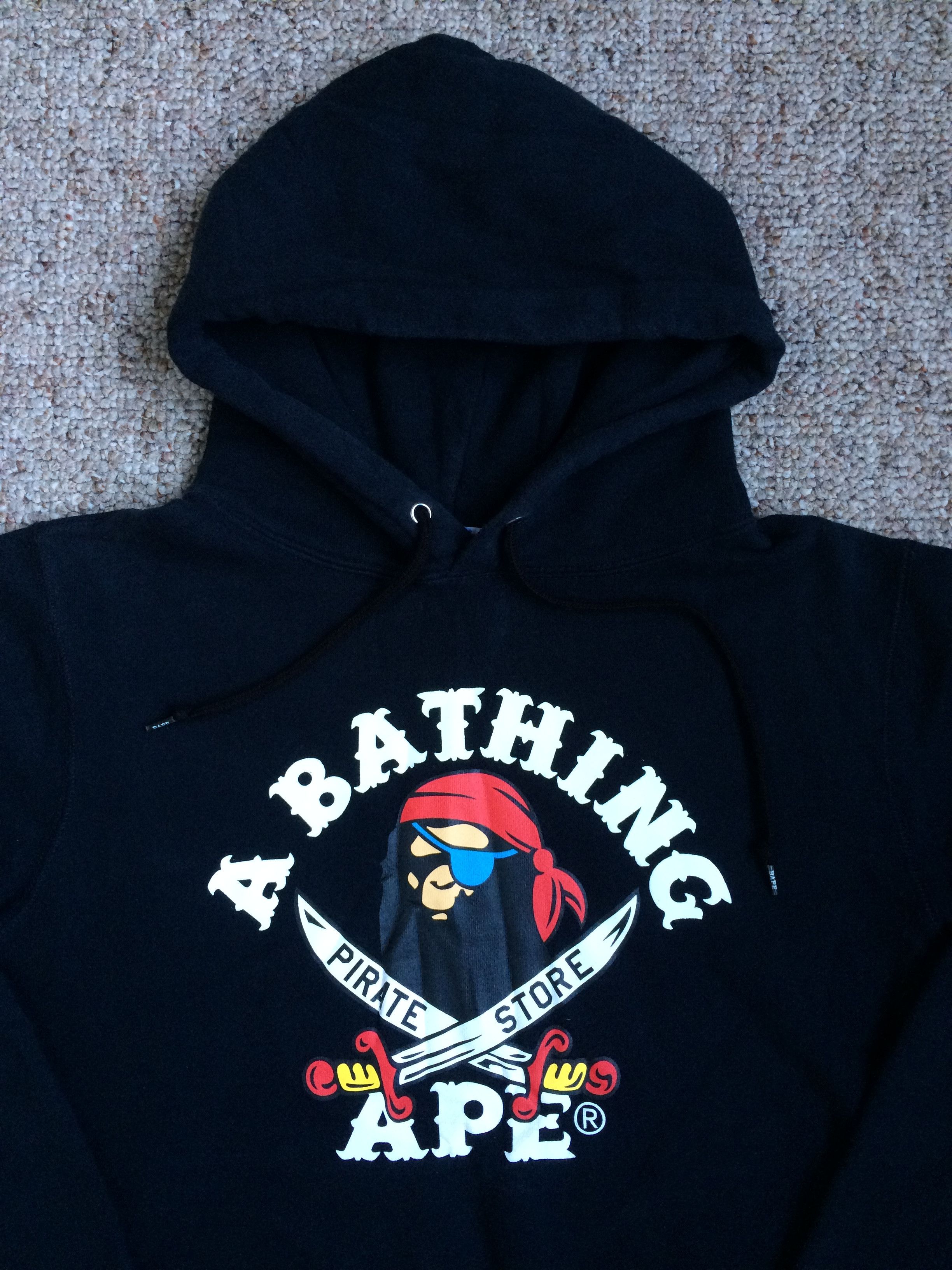 Bape Bape Pirate Store Exclusive Baby Milo Logo Hoodie Size US M / EU 48-50 / 2 - 2 Thumbnail