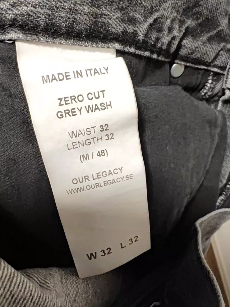 Our Legacy our legacy Zero cut grey wash jeans Size US 32 / EU 48 - 7 Thumbnail