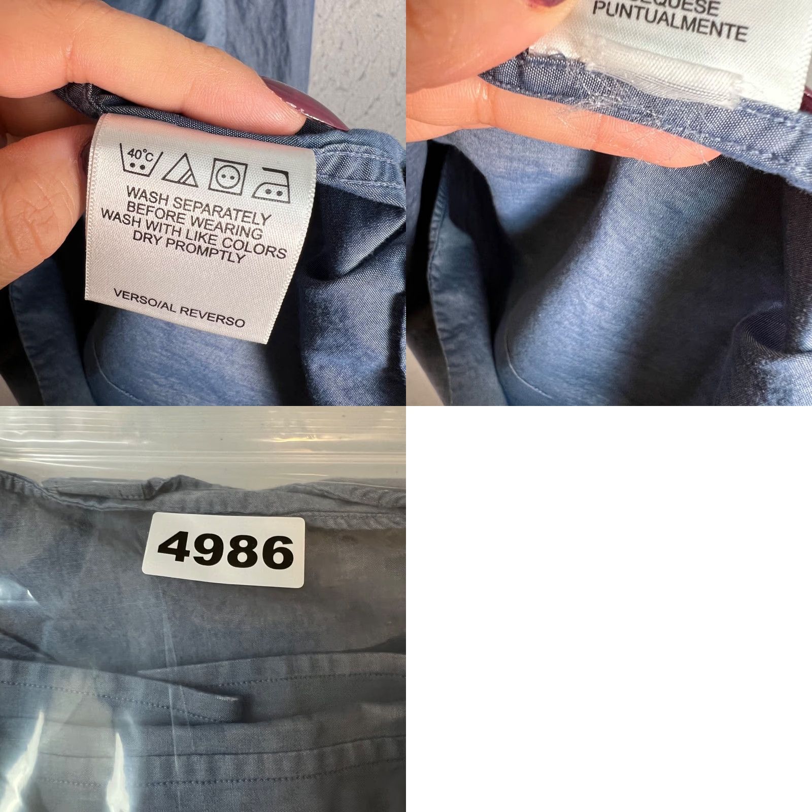 Ben Sherman Ben Sherman Mens Button-Up Shirt Tailored Skinny Fit Blue 34-35 15 1/2 39-40 Size US S / EU 44-46 / 1 - 8 Thumbnail