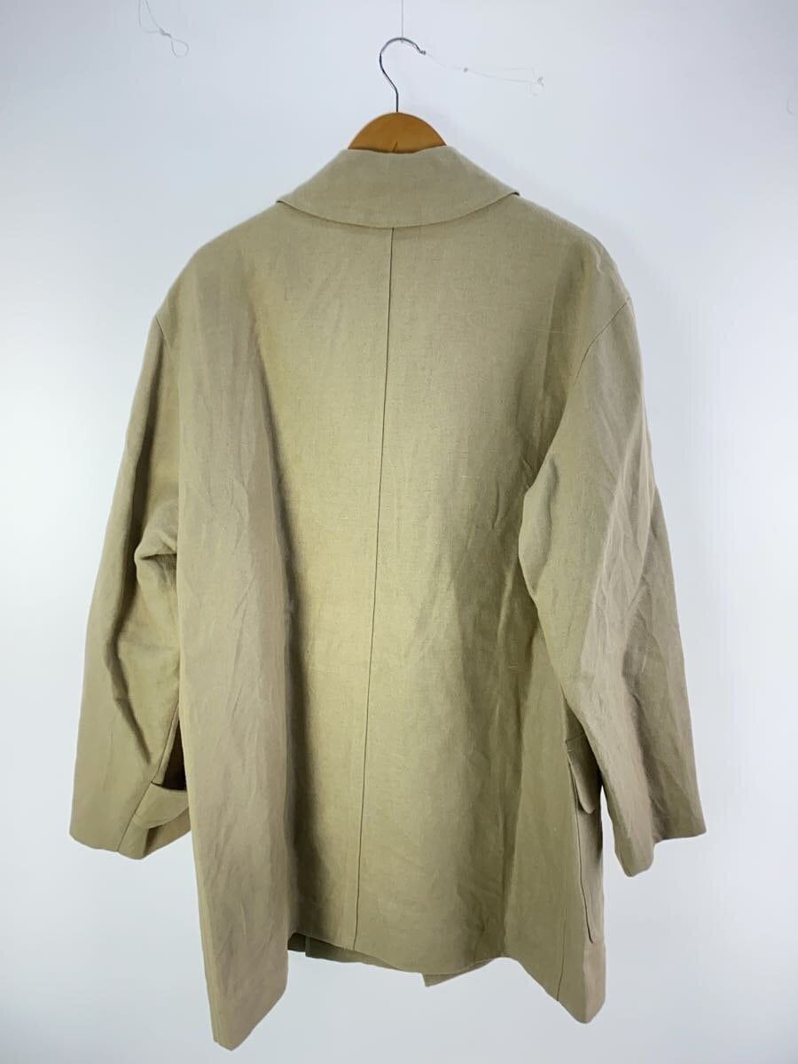 A.PRESSE Beige Linen Half Coat Size US M / EU 48-50 / 2 - 2 Thumbnail