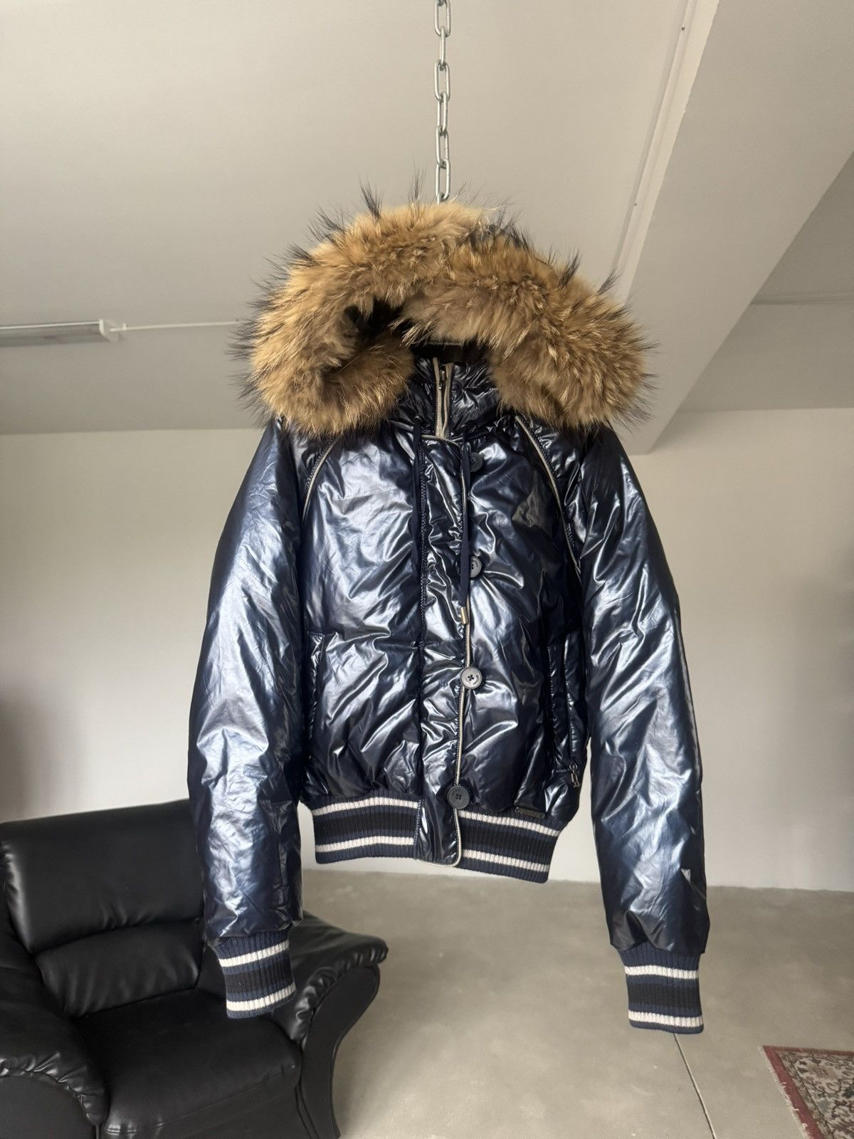 John Galliano Archival John Galliano Down Jacket Faur Fux Size S / US 4 / IT 40 - 4 Thumbnail