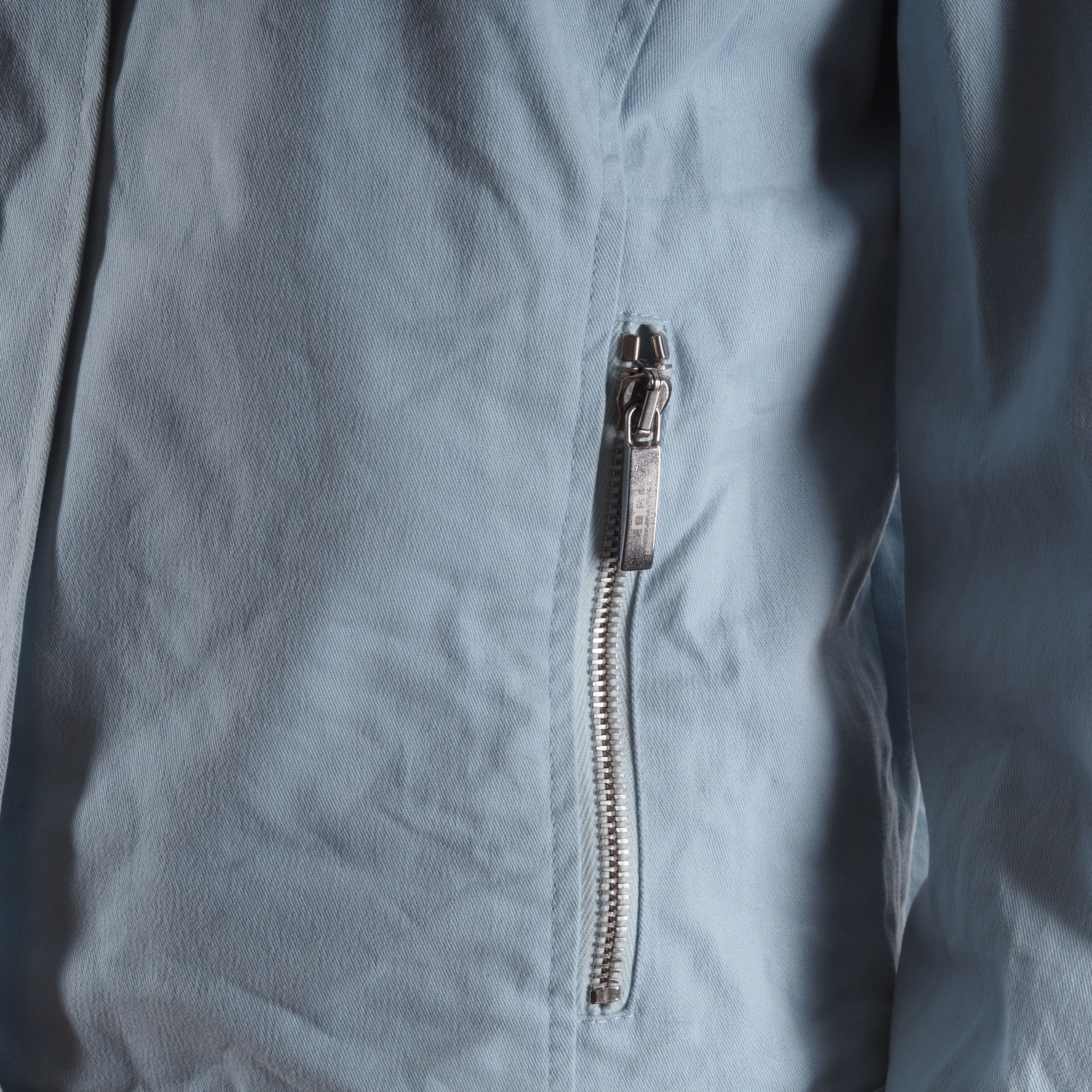 Designer × Other Alessandro Albanese Light Blue Cotton Zip Jacket Size M / US 6-8 / IT 42-44 - 3 Thumbnail