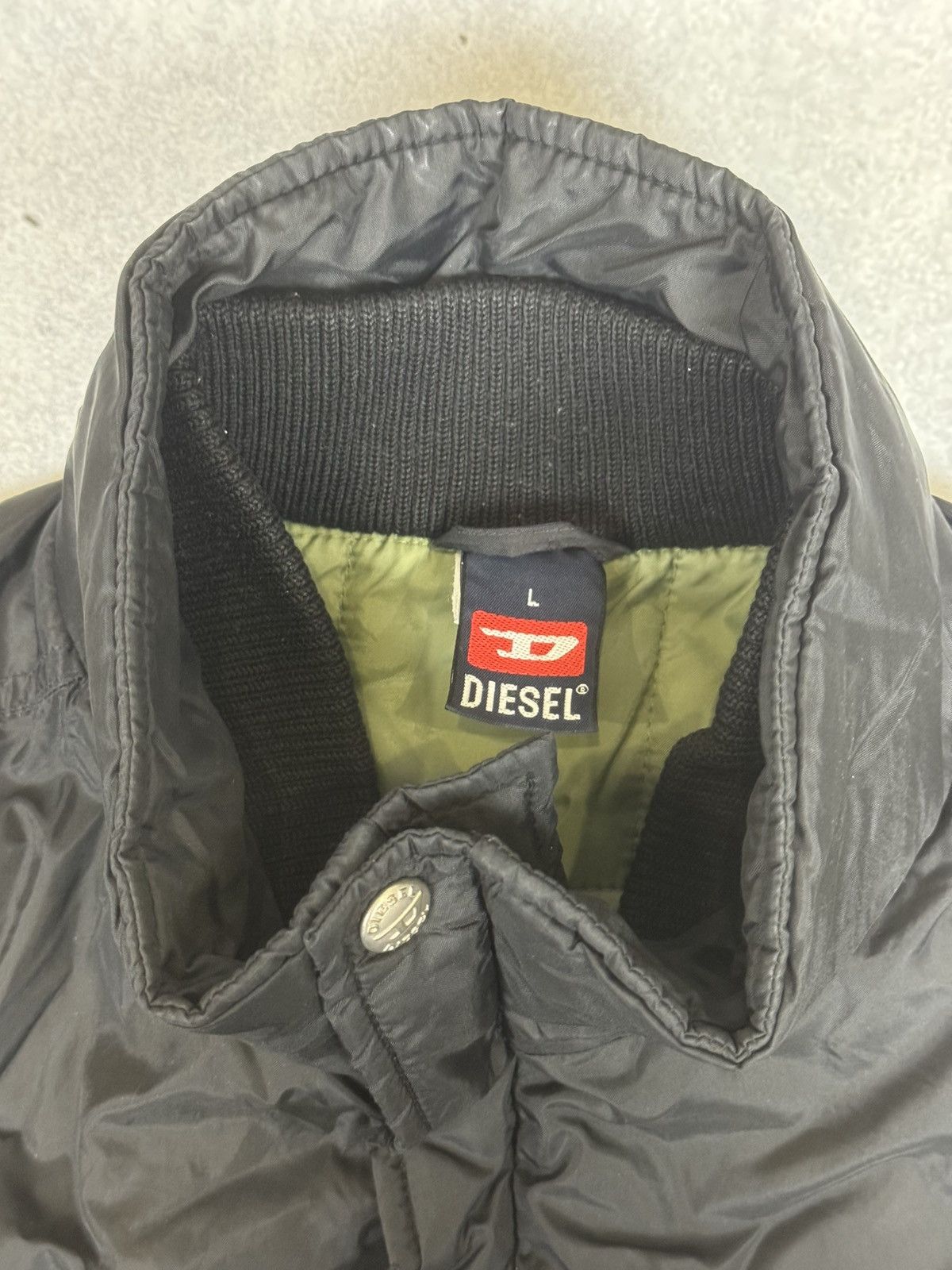 Diesel Vintage Diesel Spell Out Puffer Jacket Avant Garde Size US L / EU 52-54 / 3 - 5 Thumbnail