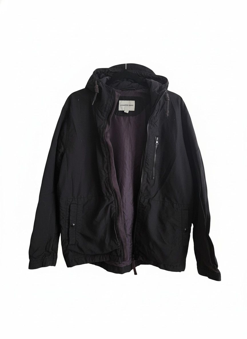Country Road Country Road Black Hooded Windbreaker Jacket Size L Lightweight Size US L / EU 52-54 / 3 - 1 Thumbnail