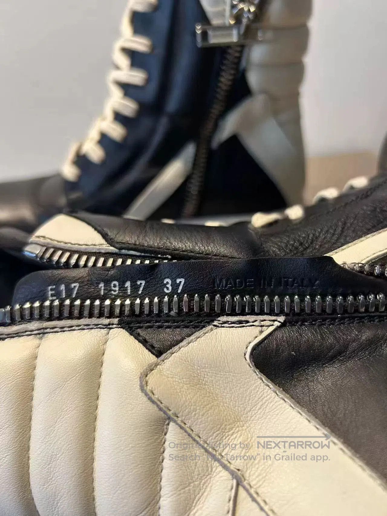 Rick Owens Rick Owens Triangle Leather Sneakers. Size US 6 / EU 39 - 6 Thumbnail