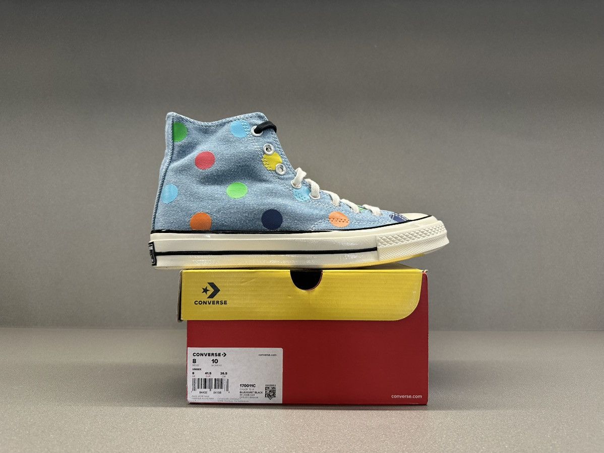 Converse × Golf Wang Converse Chuck Taylor All-Star 70 Hi Golf Wang Denim Polka Size US 8 / EU 41 - 10 Thumbnail